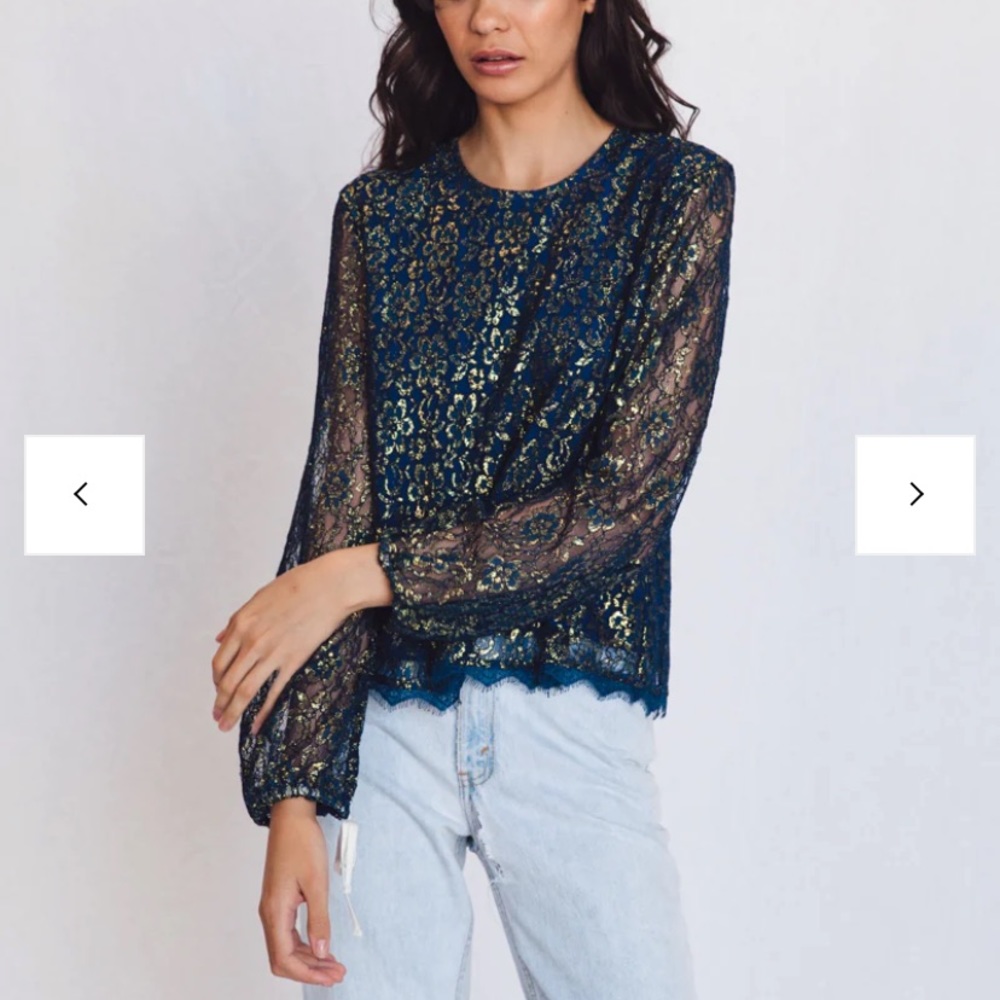 Australian top by Lenni The Label navy gold AU6/ XS